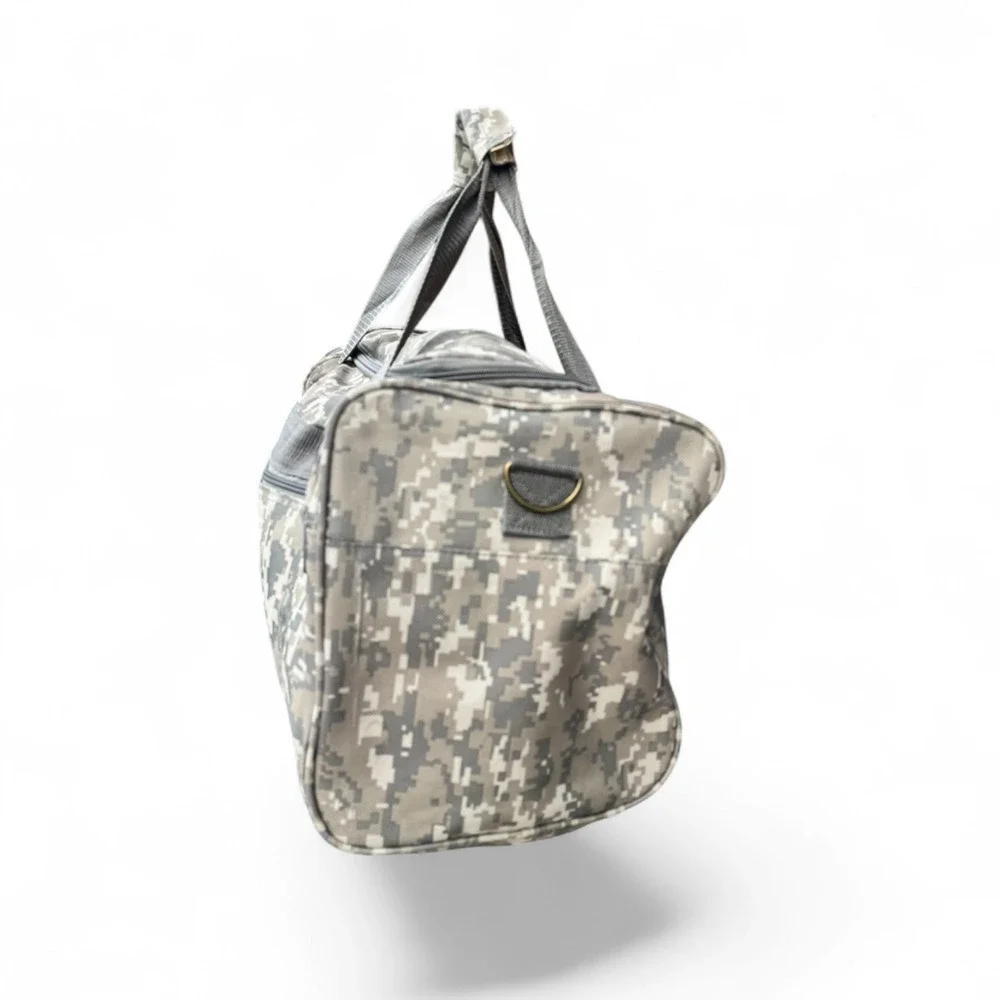 NRA Digital Camo Tactical Duffle Bag Gray ACU Military Style‎ Travel Range Bag